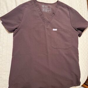 Figs Espresso Scrub Top